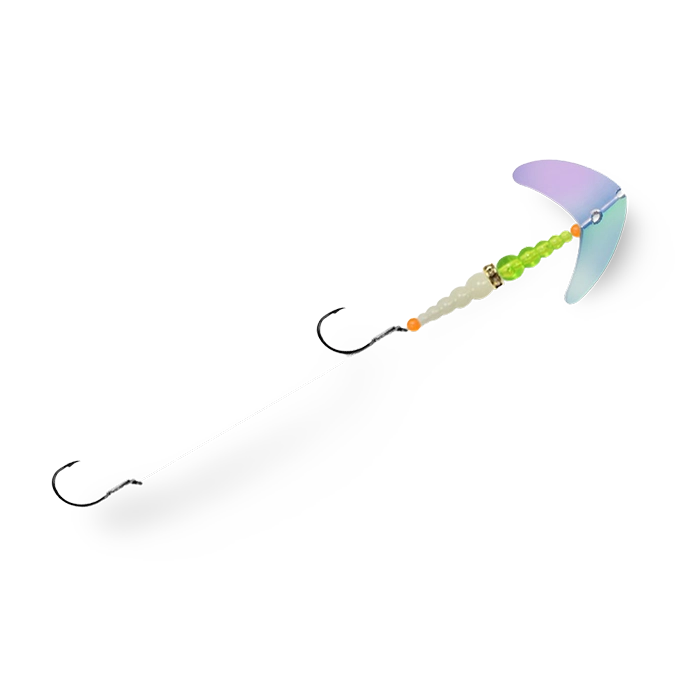 Macks Double Whammy Walleye Glo Burst Flo Chart Glow White