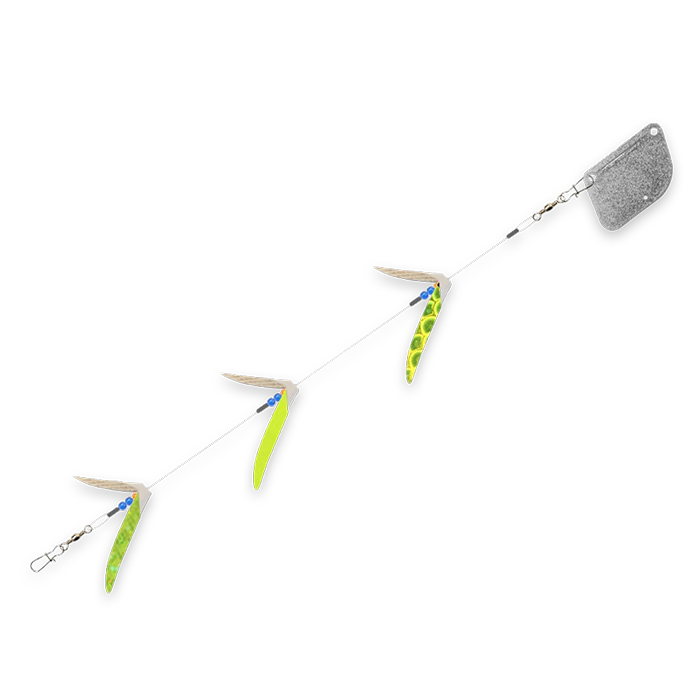 Mack's Flash Lite 3 Blade Trolls – Seattle Fishing Company Mack's Flash Lite 3 Blade Trolls – Seattle Fishing Company