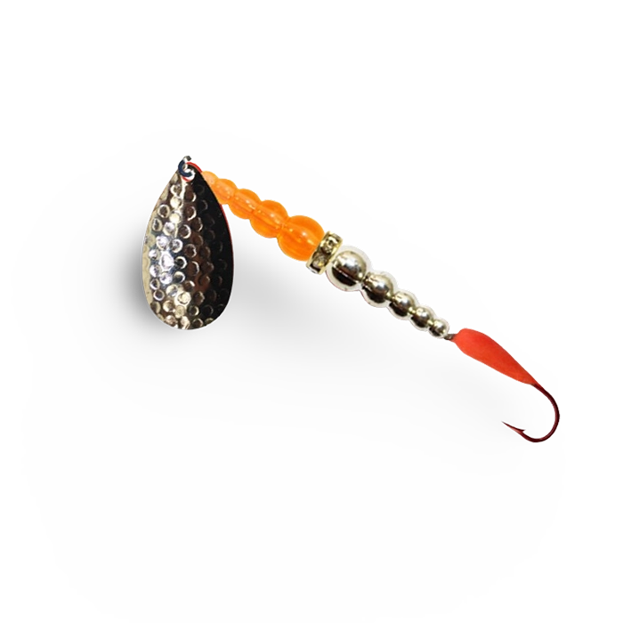 Macks Kokanee Killer Hammered Nickel Orange Chrome Cerise
