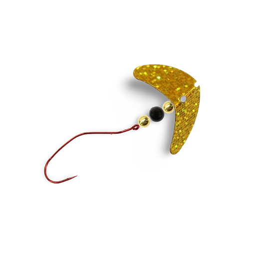 Macks Smile Blade Slow Death Amber Sparkle Gold Black