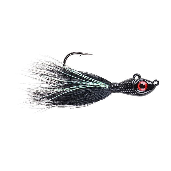 Mustad BEB-3/8-BK Big Eye Bucktail Jig 3/8oz Black