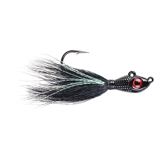 Mustad Big Eye Bucktail Jig Black