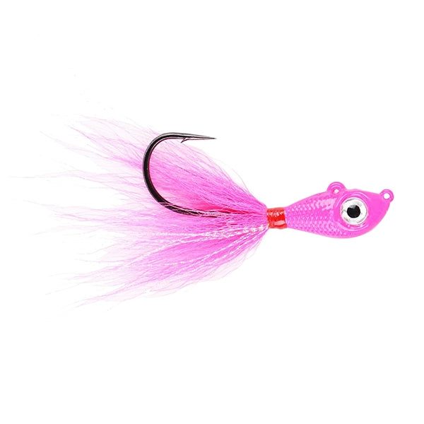 Mustad Big Eye Bucktail Jig Pink