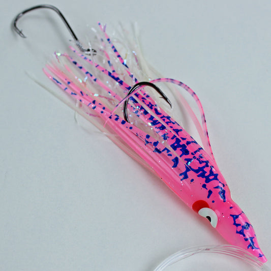 Salmon Trolling Rig - Gold Star Glow Pink Spatterback OG146R