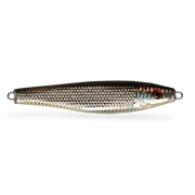 P-Line Halibut Drop Jig Chrome Black Glow Belly