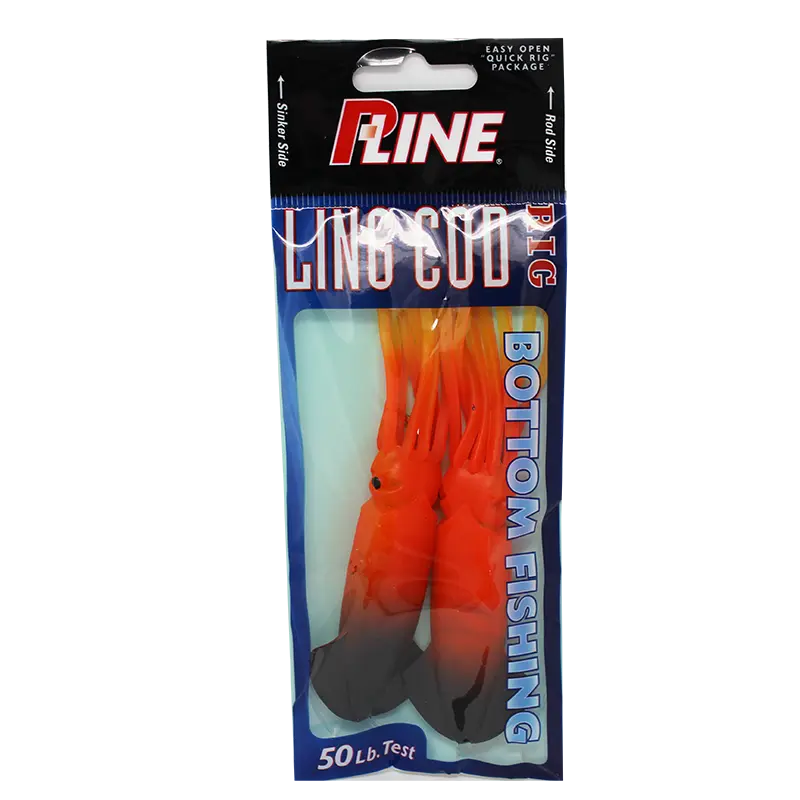 P-Line Lingcod Rig Orange Yellow Black