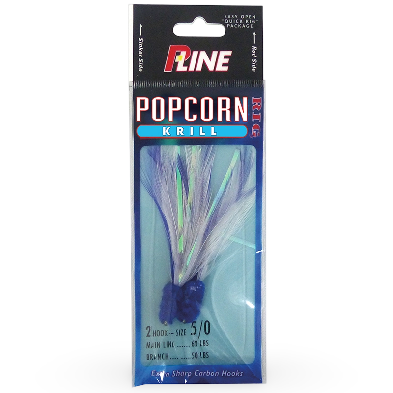 P-Line Popcorn Krill Bottom Fishing Rig Blue White