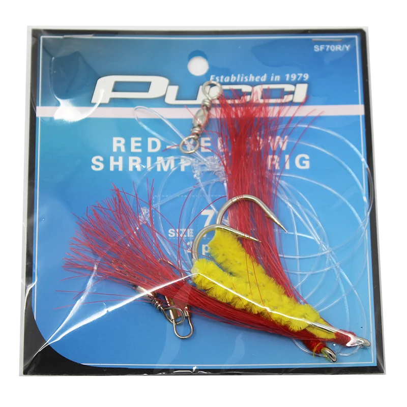 P-Line Rigged Shrimp Fly Red Yellow