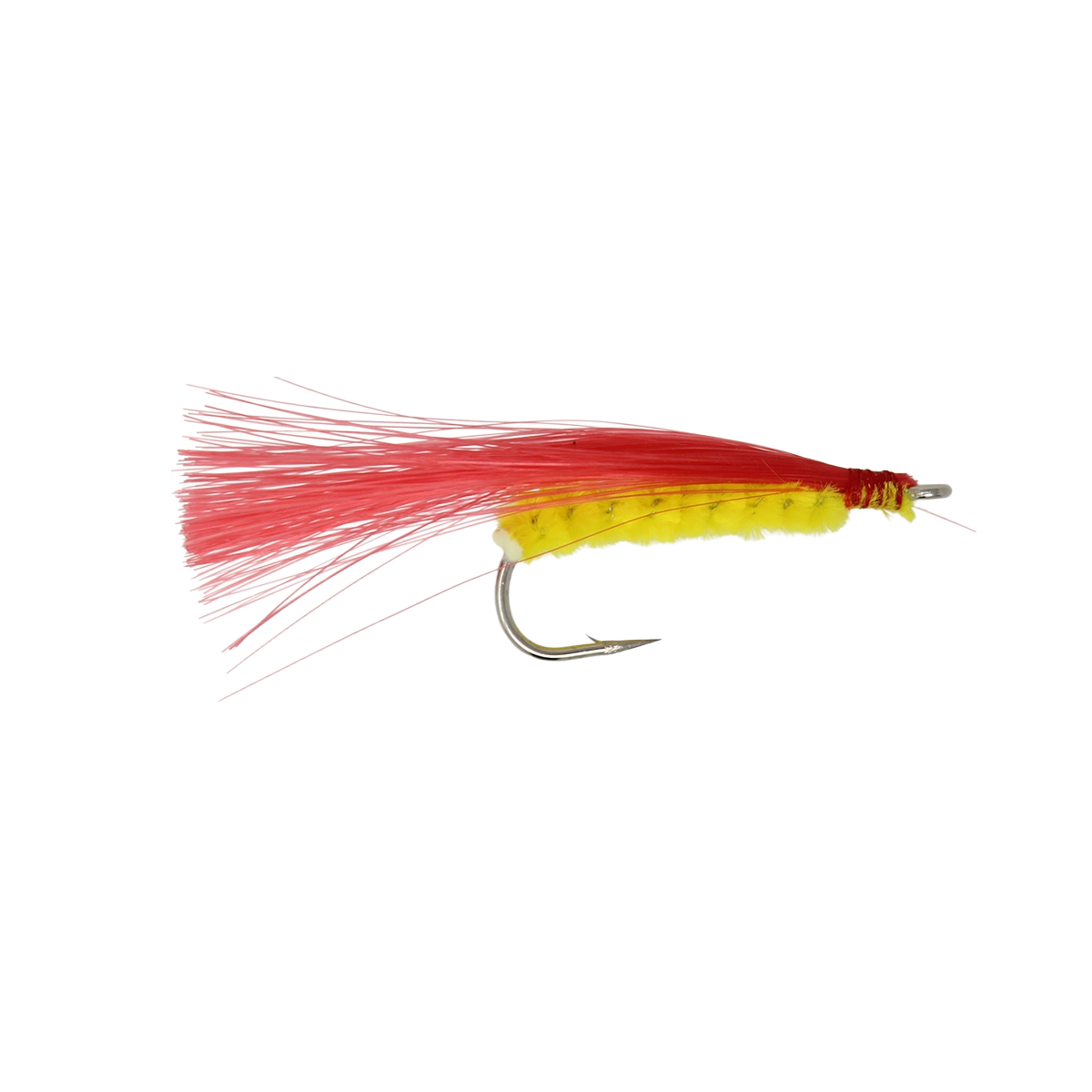 P-Line Shrimp Flies Red Yellow