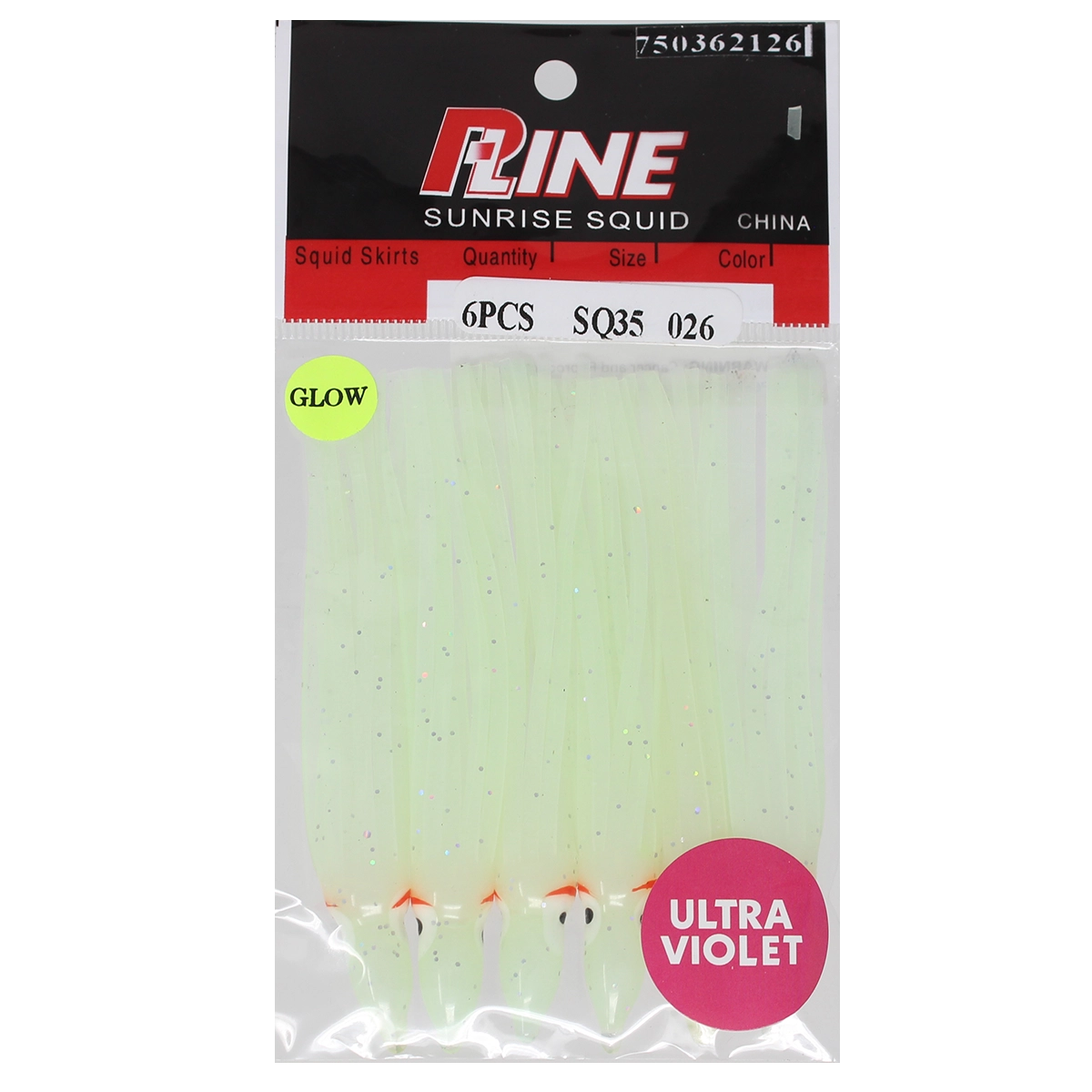 P-Line Sunrise Squid 3-1/2 Inch SQ35-026