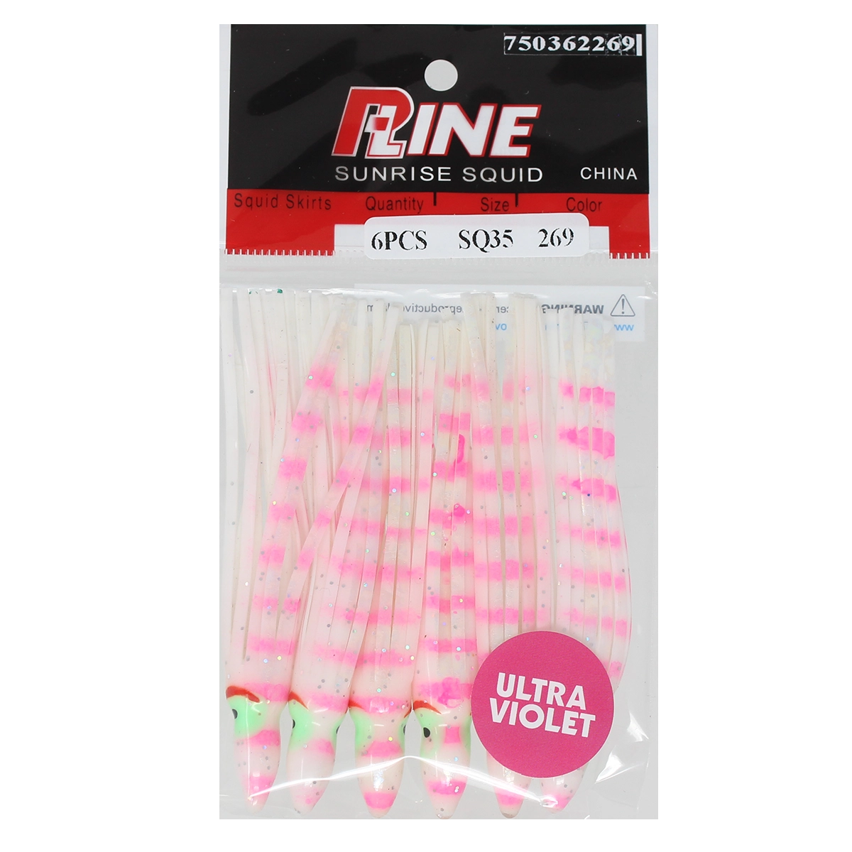 P-Line Sunrise Squid 3-1/2 Inch SQ35-269