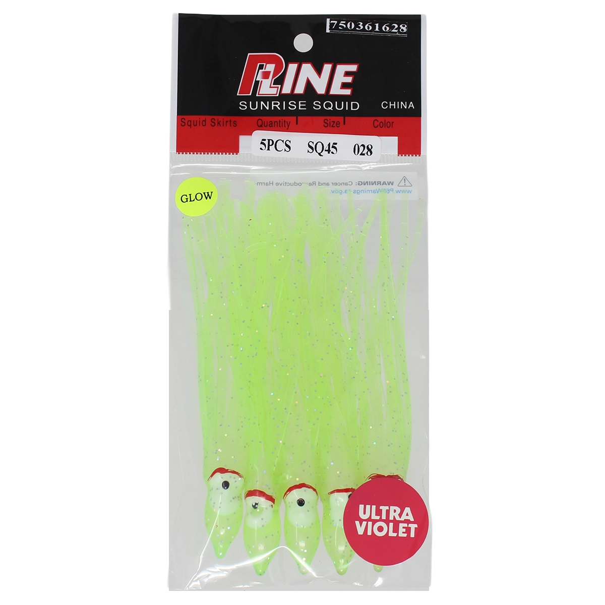 P-Line Sunrise Squid 4-1/2 Inch SQ45-028