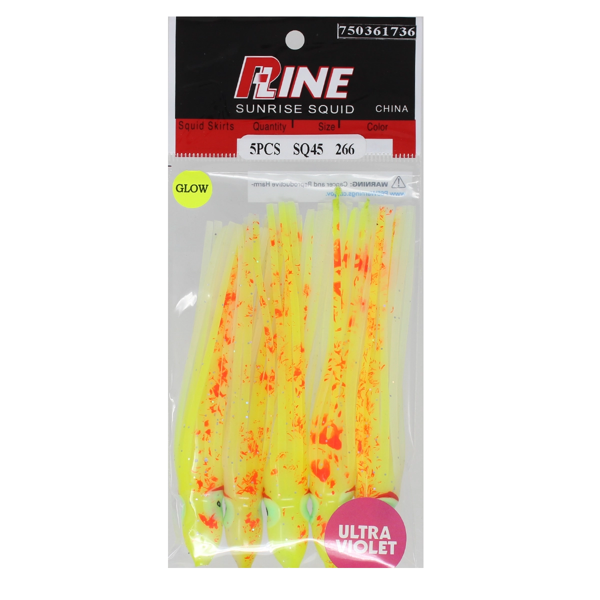 P-Line Sunrise Squid 4-1/2 Inch SQ45-266