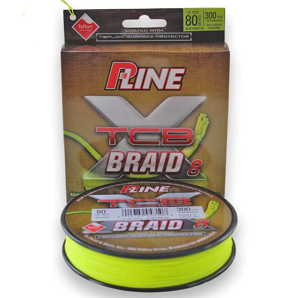 P-Line X-Braid Yellow / 300 Yards / 50 Pound