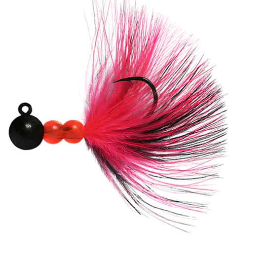 Beau Mac SMJ Pro Series Jig 1/8 to 1/4 Ounce - Black & Cerise, Black