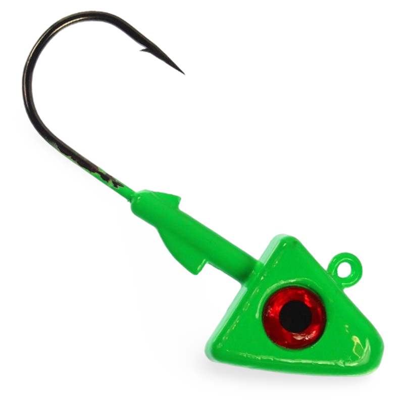 Pitbull Tackle Shad Jig Head UV Green