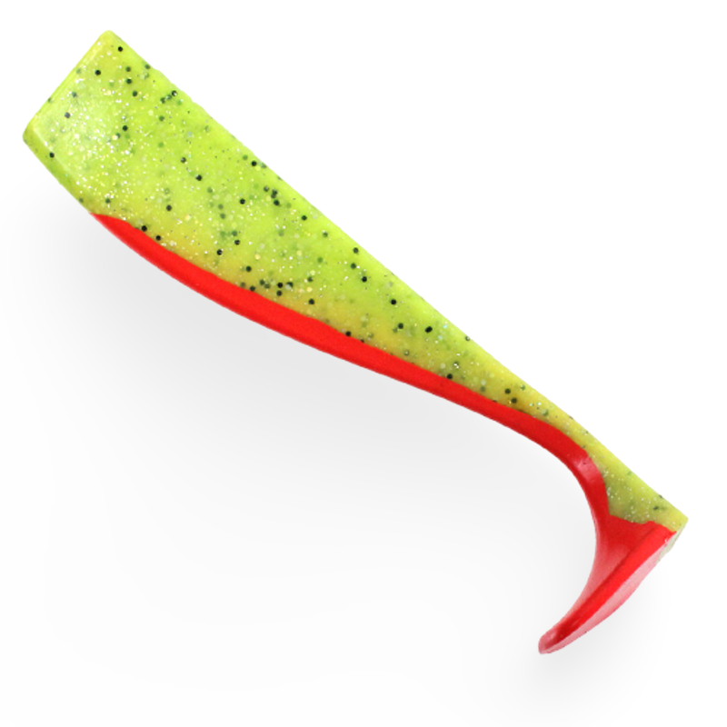 Pitbull Tackle Swimbait UV Hot Tail Hot Chartreuse