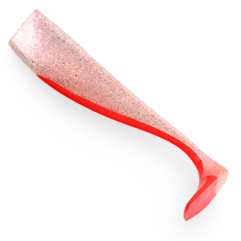 Pitbull Tackle Swimbait UV Hot Tail Hot Red Pearl