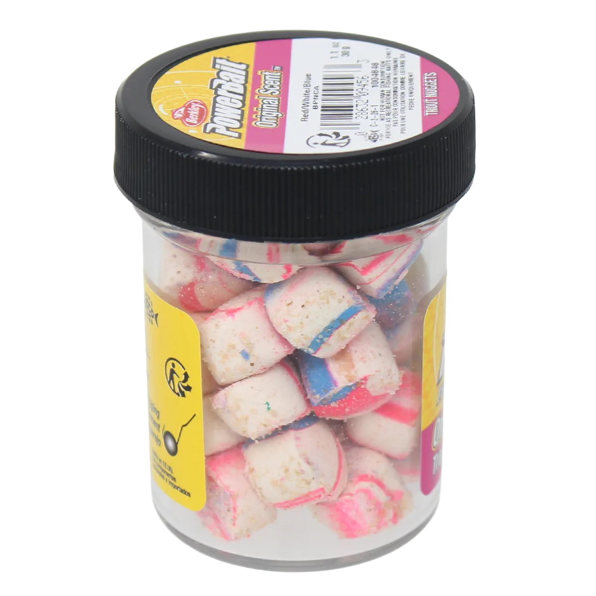 Powerbait Trout Nuggets Red White Blue