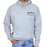 Seattle Fishing Co Hooded Sweatshirt Lt Heather Grey