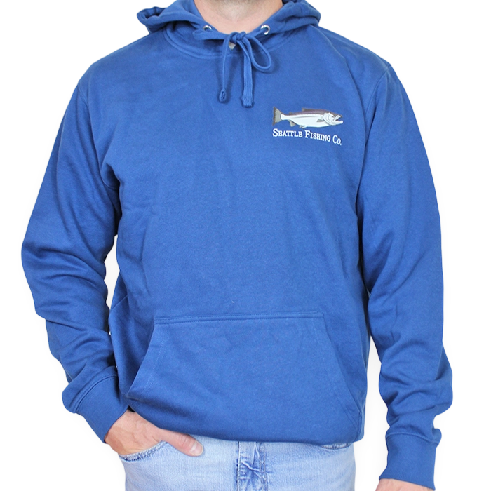 Seattle Fishing Co Hooded Sweatshirt Neptune Blue