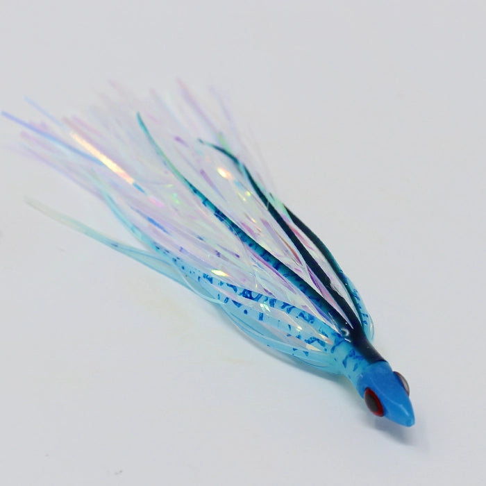 Silver Horde Ace Hi Fly Needlefish Glow Blue Splatter