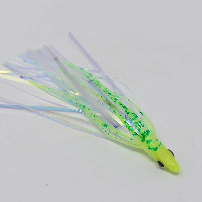 Silver Horde Ace Hi Fly Needlefish UV Chartreuse Splatter