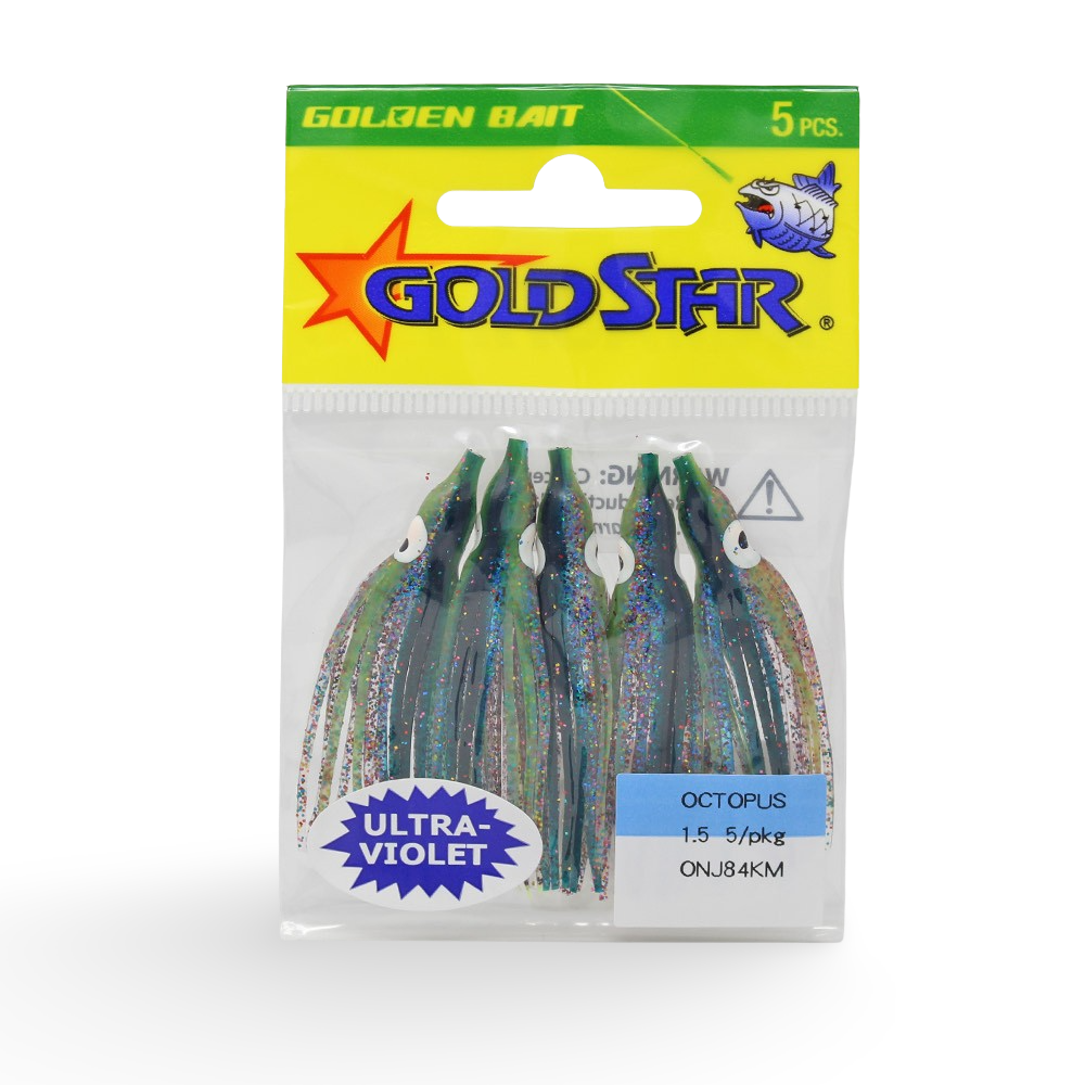 1000 fish lures Silver Horde #15 Micro Squid, UV Pink