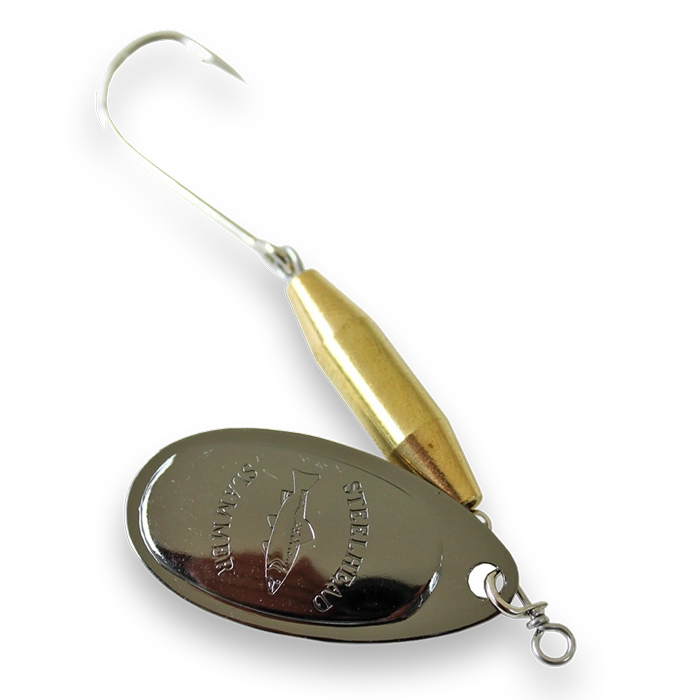 Steelhead Slammer Spinner Brass Black Nickel Blade