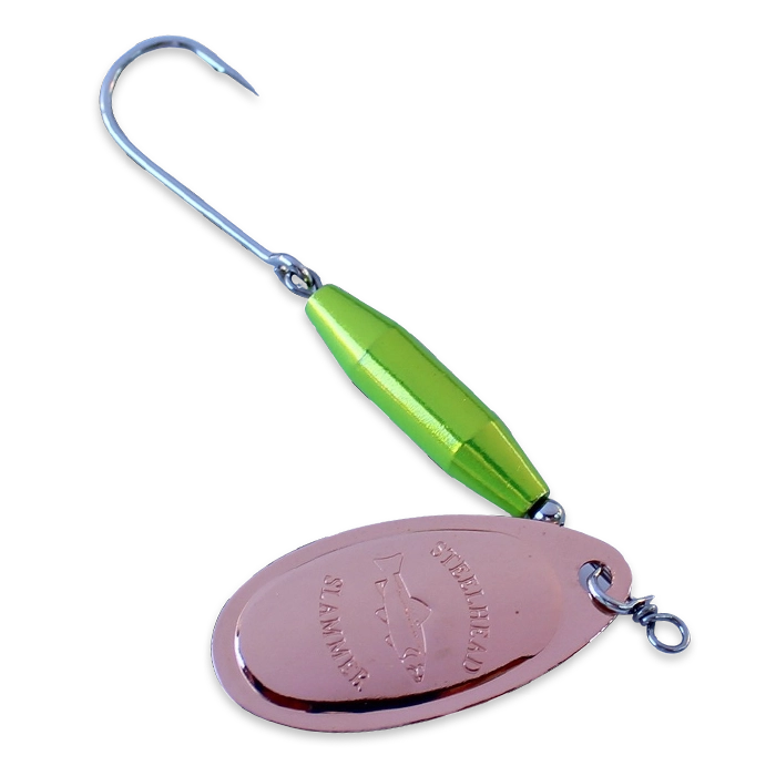 Steelhead Slammer Spinner Chartreuse CopperBlade