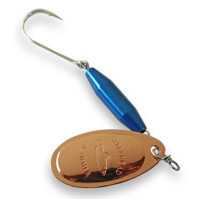 Steelhead Slammer Spinners - Cheater Blue / Brass / #5