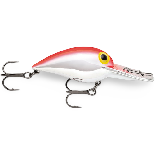 Storm Wiggle Wart Metallic Silver and Flo Red Back