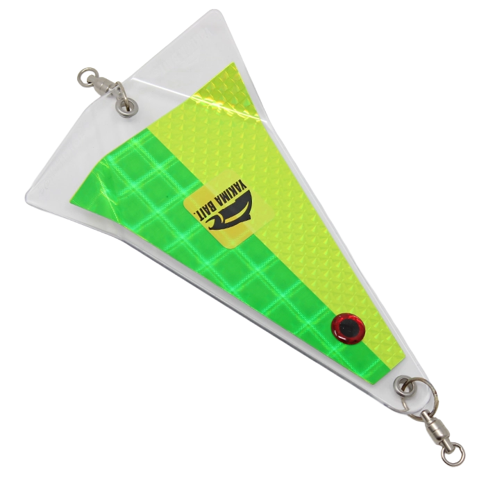 Yakima Bait Fish Flash 6in Inline Flasher Chartreuse Lime Bomb