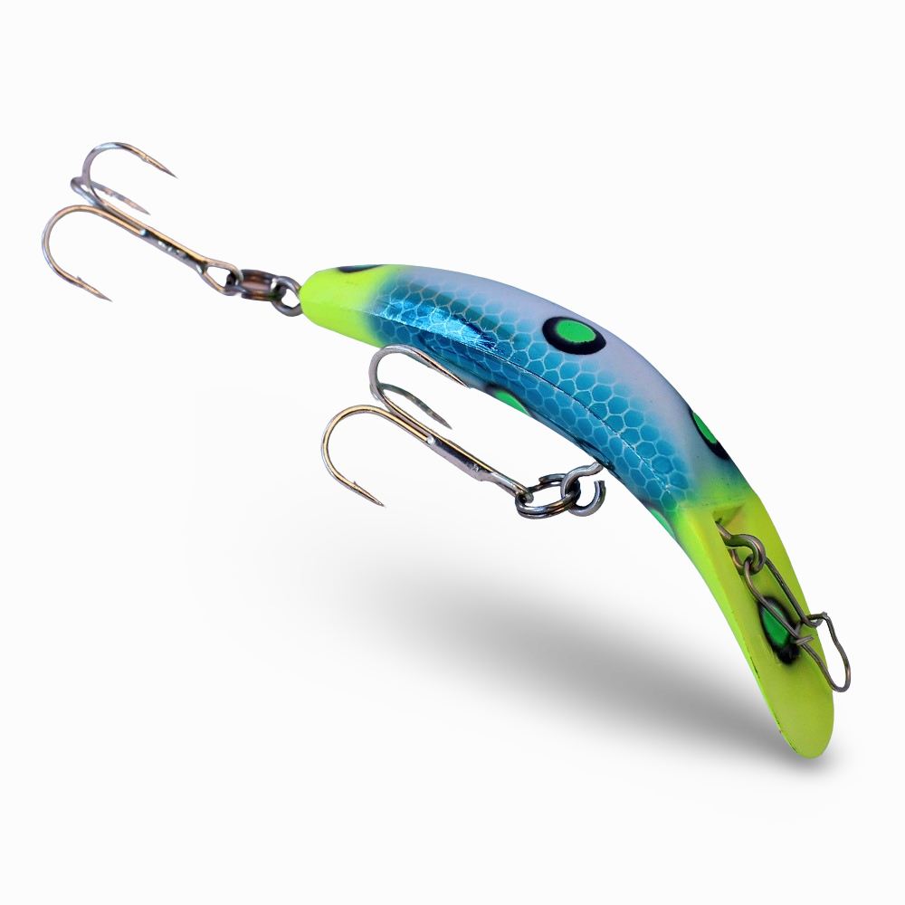 best flatfish lures for trout Yakima Bait M2 Flatfish Trolling Plug Bleeding Frog