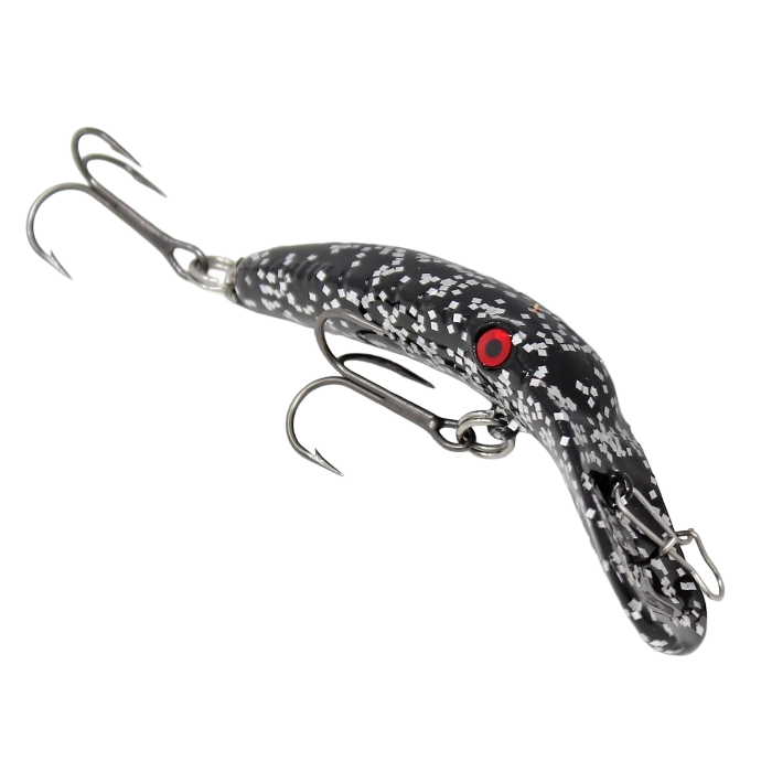Yakima Bait Mag Lip Plug Black Silver Flake