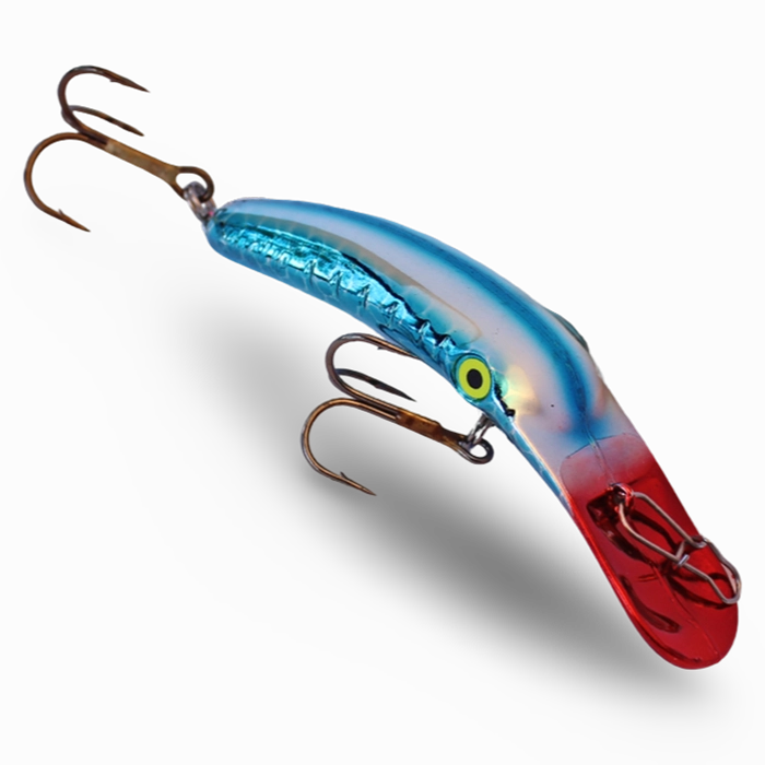 Yakima Bait Mag Lip Plug Metallic Silver Blue Pirate