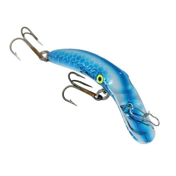 Yakima Bait Mag Lip Plug Metallic Silver Blue Scale