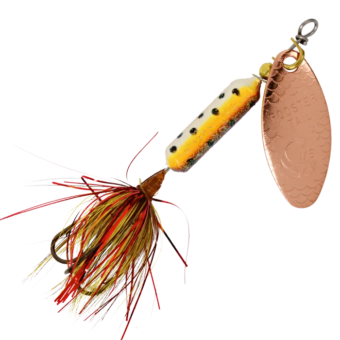 Yakima Bait Roostertail Copper Tinsel Brown Trout