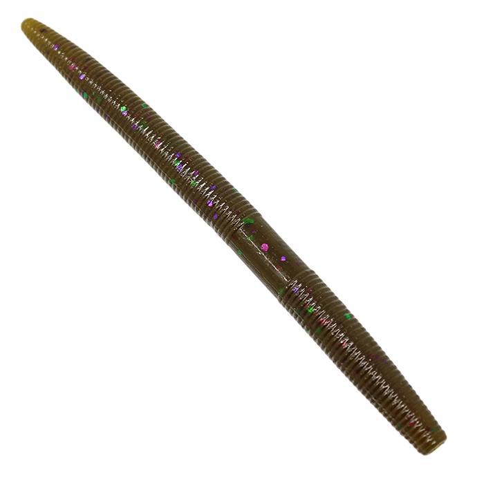 Yamamoto 5 Inch Senko 301 Green Pumpkin Green Purple Flake