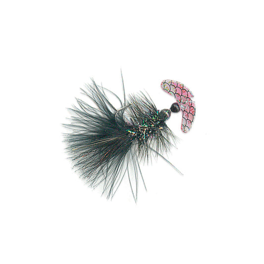 Mack's Smile Blade Fly - Size 2 Transparent Scale & Black Pearl