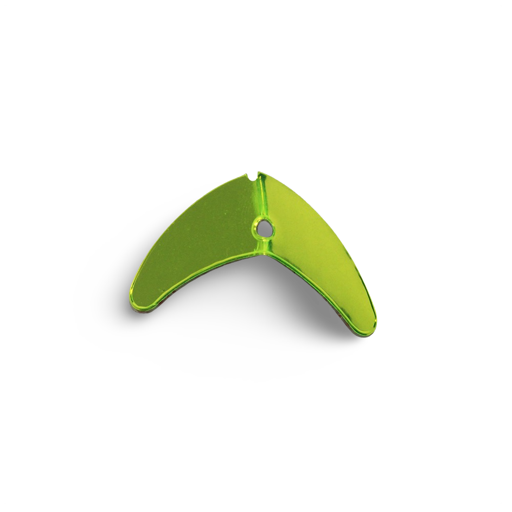 macks smile blade chartreuse mirror