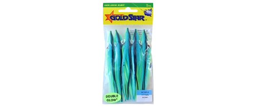 salmon plastic hoochie squid