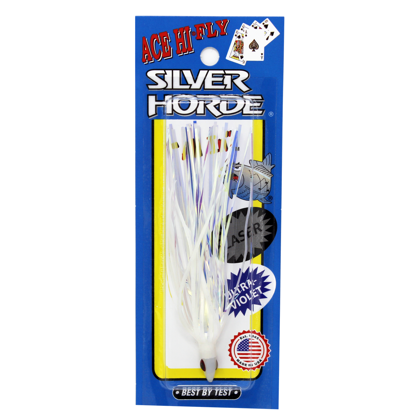 Silver Horde Ace Hi Fly Needlefish UV White Purple Haze 012