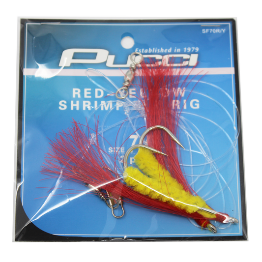 Shrimp Flies - Rigged Double - Red/Yellow