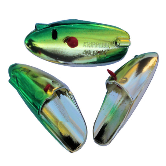 Krippled Anchovy Helmet 3-Pack Lemon Lime on Chrome