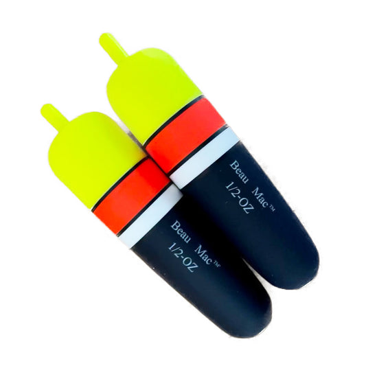 Beau Mac Inline Float Chartreuse Top 2 Pack- Sizes 1/4 to 1 Ounce