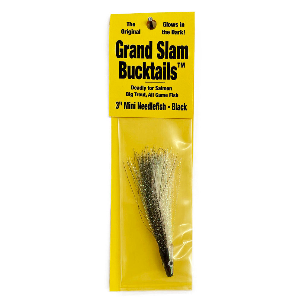 Grand Slam Bucktail 3" Mini Black