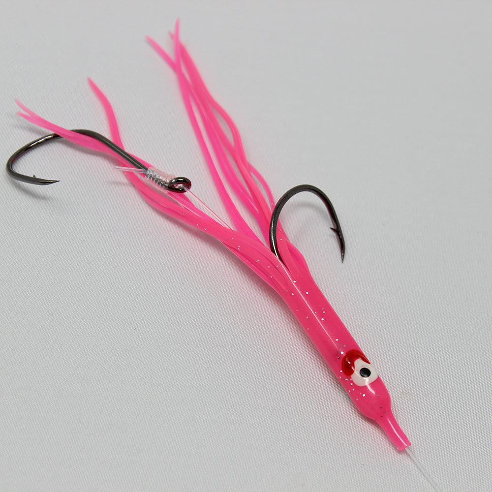 Salmon Trolling Rig Needlefish- Gold Star Hot Pink N15R