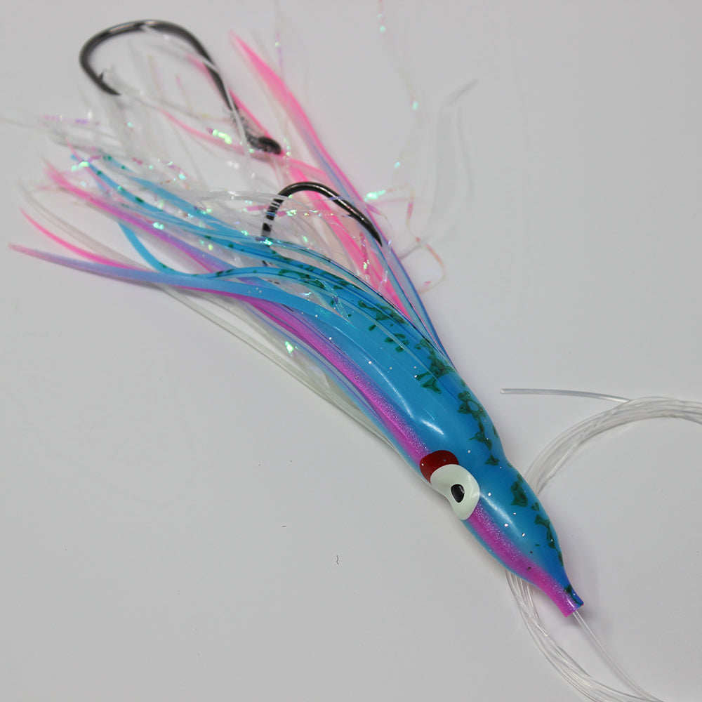 Salmon Trolling Rig - Glow Spatterback Blue Pink OG141R