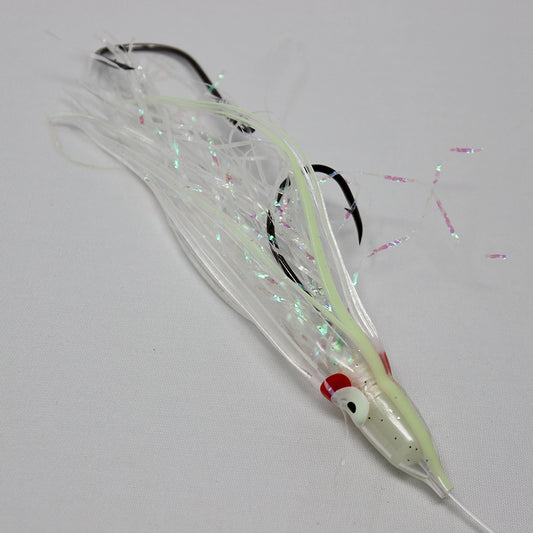 Salmon Trolling Rig - Gold Star Clear with Glow Stripe OG209R